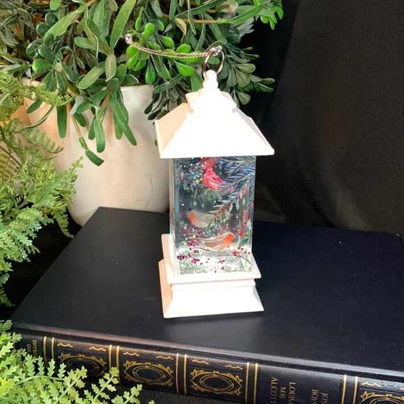 Beautiful GANZ led light up bird house shimmering glittery Christmas ornament - Picture 1 of 9